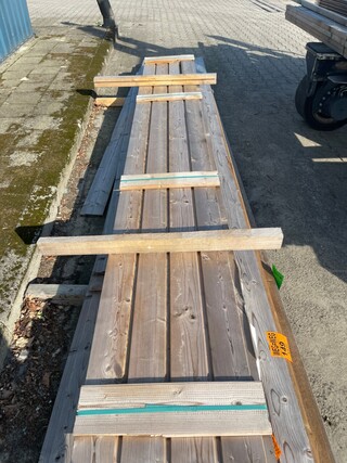 Ca. 20x Thermo Vuren Shiplap, 18x140mm, lengte 7/300cm, 13/390cm